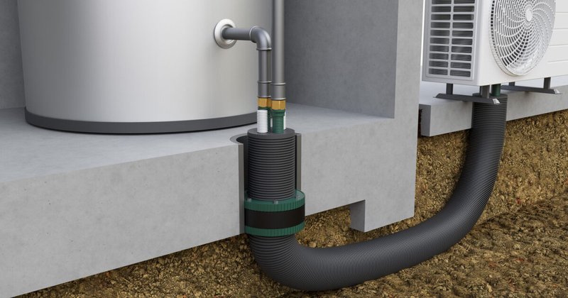 Wärmeführende Edelstahlwellrohre TERRA+ – das innovative Wärmepumpen-Anbindungssystem