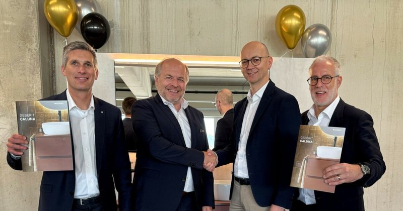 Badserie Caluna Geberit launcht exklusive Serie mit GC Gruppe Österreich