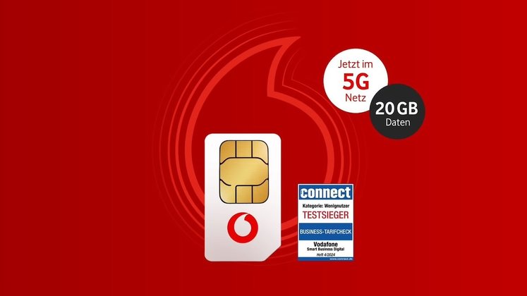 Vodafone Business-Kracher: Doppeltes Datenvolumen + 10 GB pro Monat