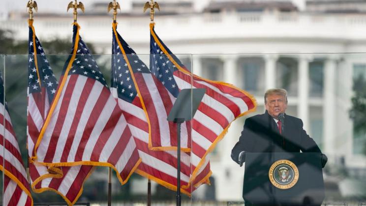 Republican congressman and senior Democrat call for Donald Trump to be ousted