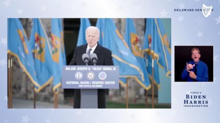 President-elect Joe Biden pays tribute to his Irish roots in Delaware farewell address