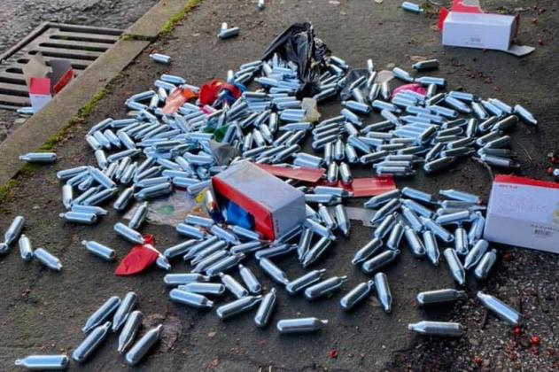 Cambridge residents outraged by huge number of 'laughing gas' canisters left on Chesterton road